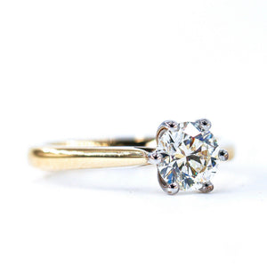 Round brilliant cut diamond solitaire engagement rings sydney australia best price