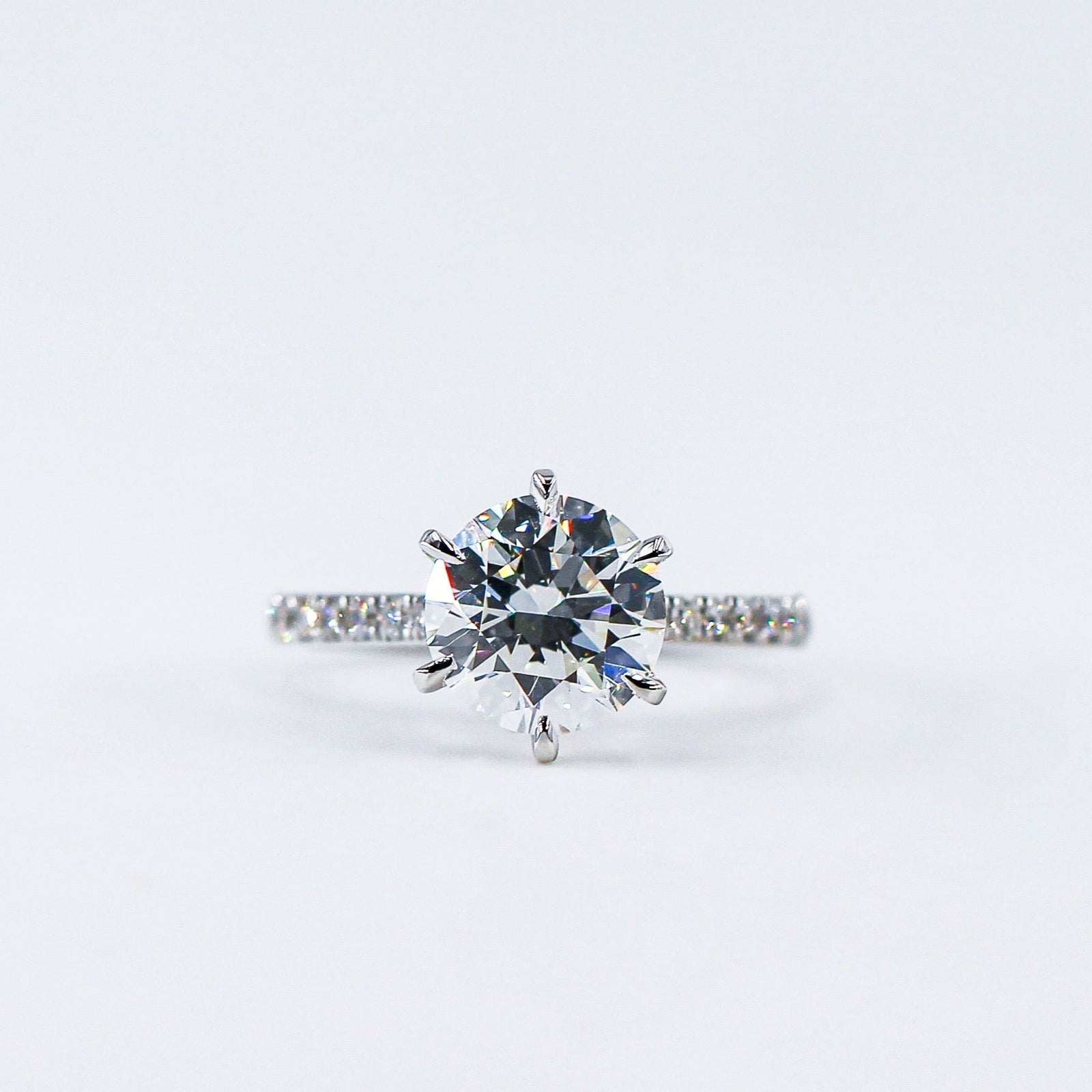 round brilliant cut diamond engagement rings perth australia custom jewelry