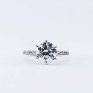 round brilliant cut diamond engagement rings perth australia custom jewelry