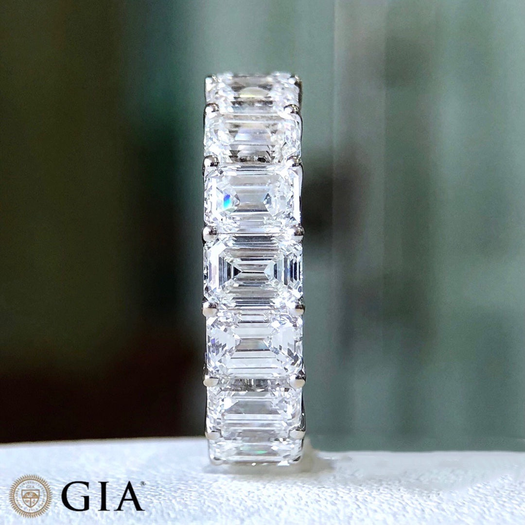 emerald cut diamond eternity rings sydney australia best value