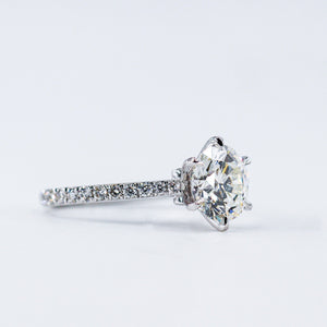 round brilliant cut diamond engagement rings perth australia custom jewelry