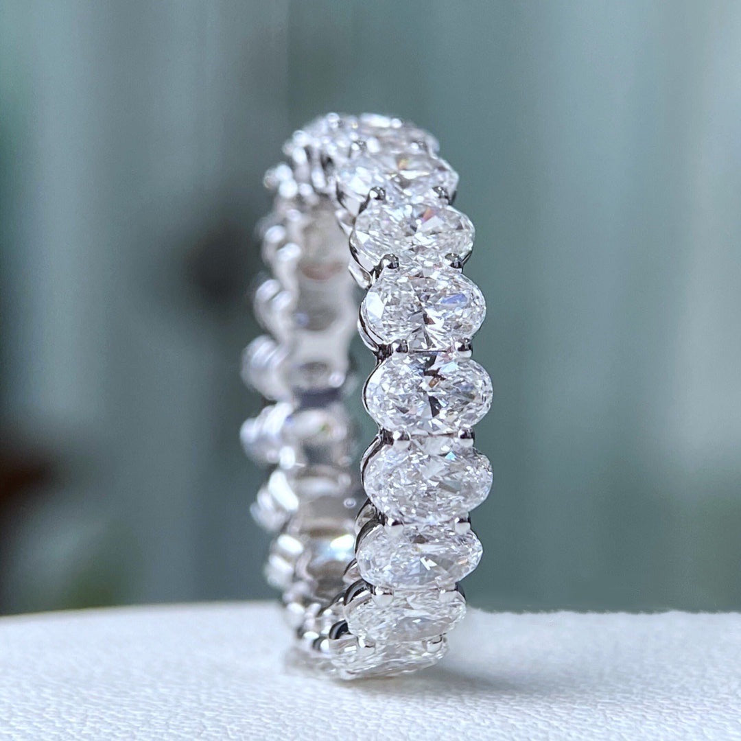 oval cut diamond eternity rings melbourne australia luxury jewelry on sale