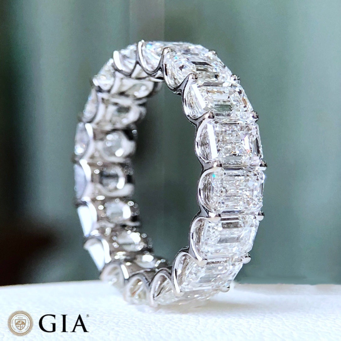 emerald cut diamond eternity rings sydney australia best value