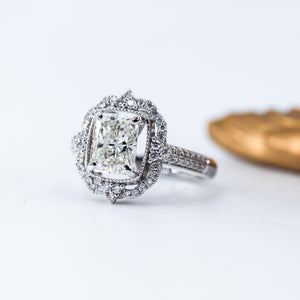 radiant cut diamond engagement rings perth australia unique design