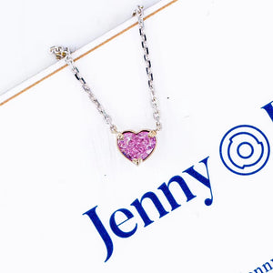Heart shape fancy vivid pink diamond pendants perth best value